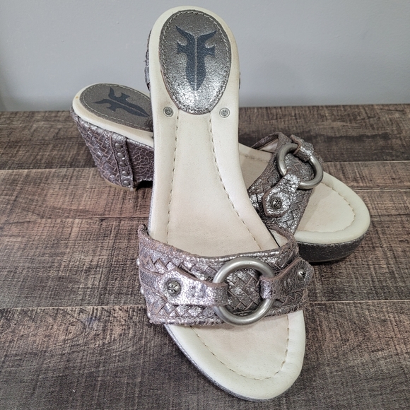 Frye Platform Wedge Sandals - Picture 1 of 5